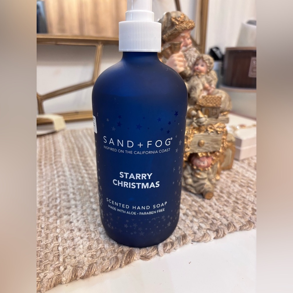 Sand + Fog Starry Christmas Scented Hand Soap - Navy Blue